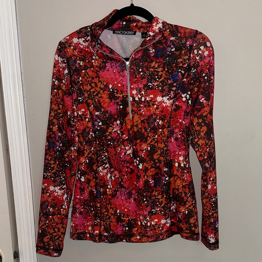 SNO SKINS Colorful Long Sleeve Quarterzip